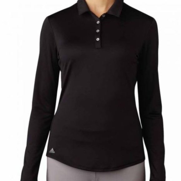 NWT Adidas Womens Performance Long Sleeve Golf Polo Size L - Picture 1 of 7